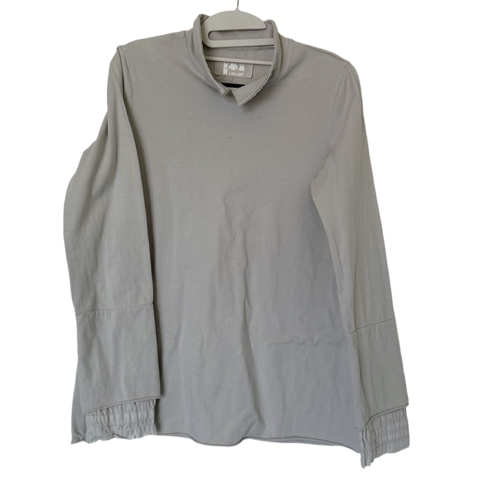 LABO.ART Lagenlook‎ Long Sleeve Gray Top Size 3 / L